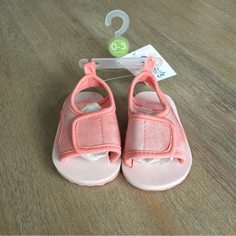 Carter's Pink Baby Sandals- Sz 1